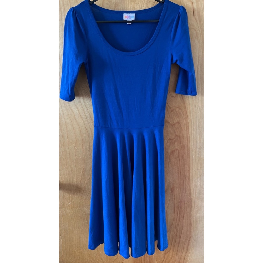Royal Blue XXS LulaRoe Nicole Dress